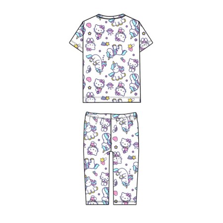 Pajama for the girl PlayTode: T -shirt and Bridges, height 128 cm-6