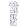 Pajama for the girl PlayTode: T -shirt and Bridges, height 128 cm