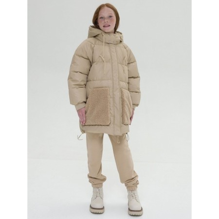 Jacket for girls, height 158 ​​cm, sandy color-5