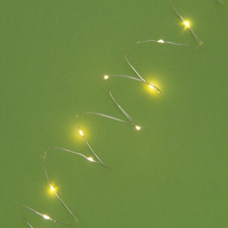 Garland “thread” 20 m dew, IP44, silver thread, 200 LED, warm white glow, 2 modes, solar battery-6