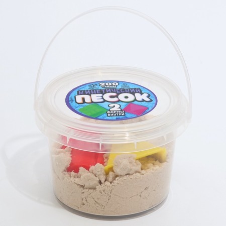 Kinetic sand, 2 molds, 200 g, white color-1
