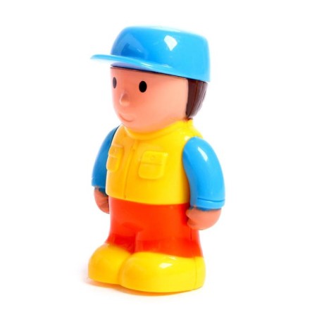 Radio -controlled "Funny construction" tractor, works from batteries, mix-4
