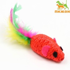 A mouse with a pen, 4.5 cm, red