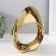 Souvenir Ceramics "Abstraction. Ring" Gold 23x8.5x21.5 cm