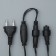 Garland "fringe" 3 × 0.9 m, IP44, UMS, dark thread, 232 LED, white glow, 220 V