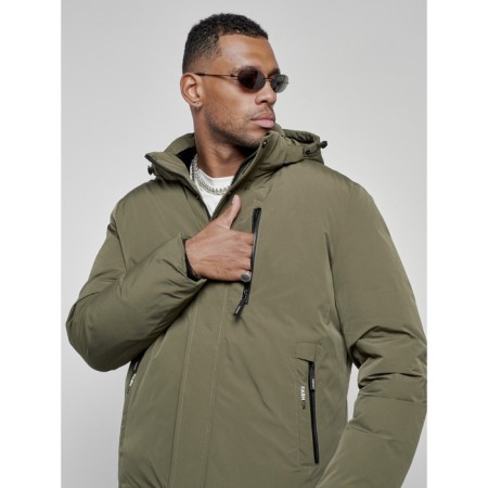 Sports male winter, size 60, khaki color-9