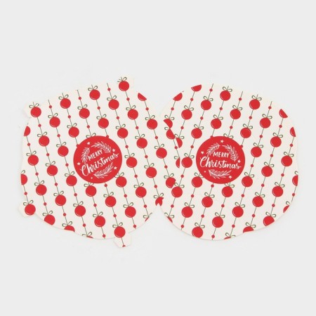 Folding New Year's box "Star of balls" 7 x 5.5 x 2 cm-3