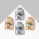 Brooch "Bird" owl in a cage, color mix (indivisible packing 12 pcs., Price per pcs.)