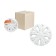 Wheel caps 14 "Lyon", Bely, Carbon, 2 pcs Airline AWCC-14-03