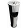 Garbage bucket with an ashtray 20.5x58 cm, 18 liters, stainless steel