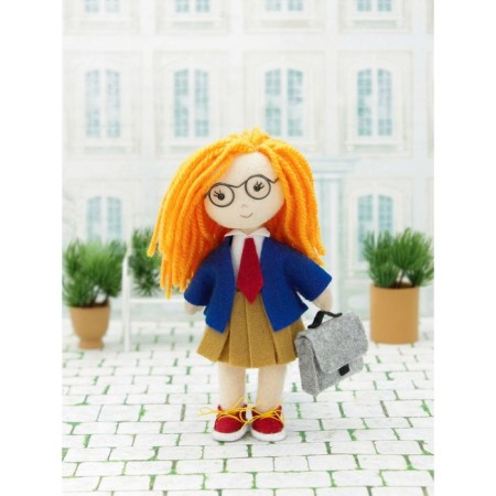 A set of toy from felt “baby Margo”, height - 15 cm-3