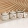 A set of ceramic cans for spices on a hedgehog metal stand, 200 ml, 3 pcs, white color