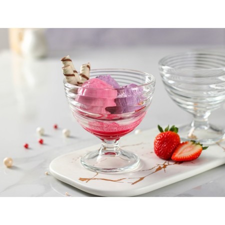 A set of glass cream cream "Svirl", 300 ml, 3 pcs-1