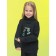 Jumper for girls, height 110 cm, black color