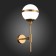Wall lamp ST LUCE. SL1157.301.01. Arbe. 1x40 W, E14, 18.3x51 cm, bronze color