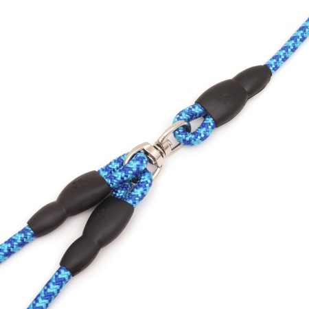 A collar for two dogs, 1.5 m x 0.8 cm, blue-2