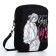 Youth bag with zipper, black color