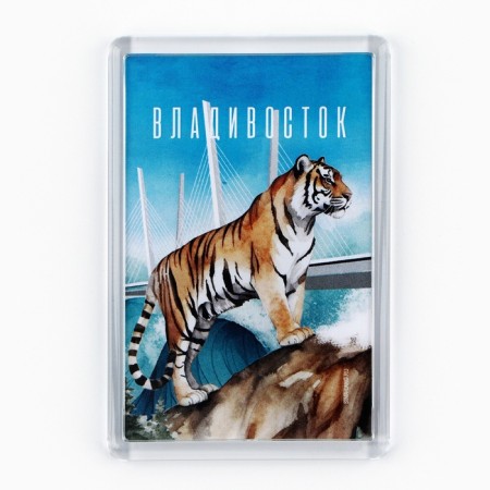 Acrylic magnet "Vladivostok" 5.2 x 7.7 cm