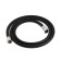 Shower hose of Accoona G63F, anti -digging, brass nut, brass cone, PVC, black