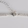 Set 2 objects: earrings, pendant "Elegance" burn, white color in silver, 42 cm