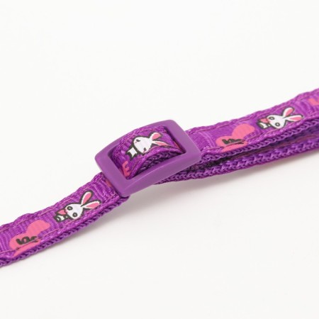 The two -layer collar with the Fastx "Bunny", 30 x 1 cm, purple-6