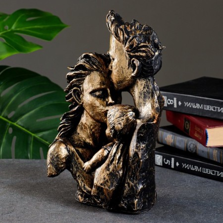 Figure "Happy Family" Bronze, 30x20x10cm-1