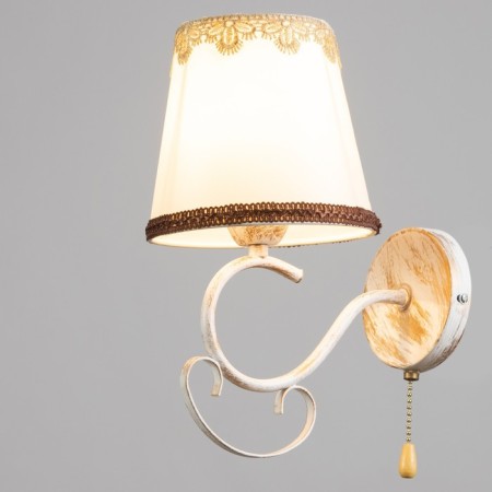 Bra "Deborah" 1x40W E14 Patinated gold 20x15x33.5 cm-1