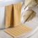 A set of baths for the bath "Agra", size 50x60 cm, 60x100 cm, mustard color
