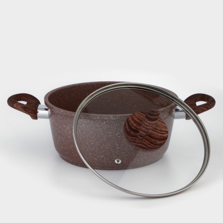 Braini shade pan, 3.3 l, glass cover, anti -stick coating, induction-2