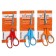 Office scissors 21 cm, plastic handles with rubber inserts, mix