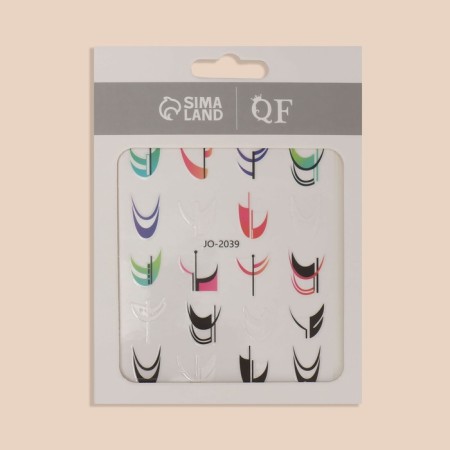 Nail stickers "Bright pattern", multi -colored-4