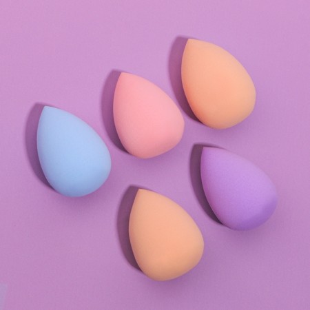 A set of sponges for makeup mini "drop", 3.5 × 2 cm, increase when getting wet, 5 pcs, color mix-3