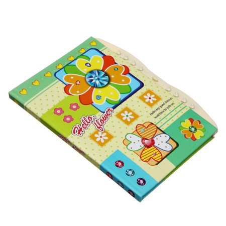 Notebook Gift Book on the castle, A6+, 48 sheets, line "Flowers", mix-5