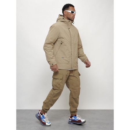 Male spring jacket, size 54, beige color-2