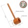 Tobacco smoking tube "Glavtabak. Light", Beech, 13.5 cm
