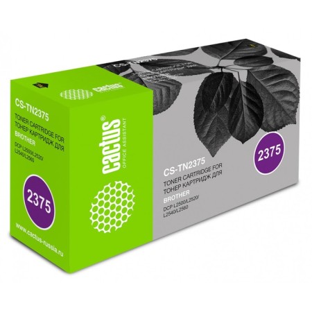 Cactus CSTus CS-TN2375 TN-2375, (L2500/L2520/L2540/L2560), for Brother, Black
