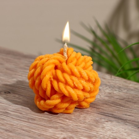 Candle "rope" 5x5x5 cm, soy wax mix-1