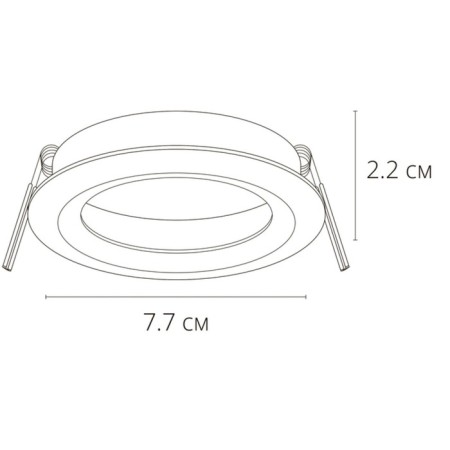 Point built-in lamp Arte Lamp Mira A2861PL-1WH, GU10, 35 W, 8x2.2x2.2 cm, white-2