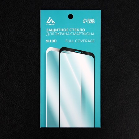 Protective glass 9d Luazon for iPhone 12/12 Pro, full glue, 0.33 mm, 9n-3