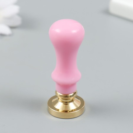Printing for waxing with a plastic handle "Filin in heart roses" 2.5x2.5 cm-2