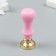 Printing for waxing with a plastic handle "Filin in heart roses" 2.5x2.5 cm