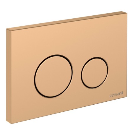 Cersanit Twins button, golden matte plastic, universal-2