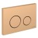 Cersanit Twins button, golden matte plastic, universal