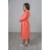 Women's robe, shalka+kant, size 44, coral color, waffle
