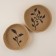 A set of baskets for storing manual weaving "Oliva" 2 pcs: 25x25x3 cm and 30x30x4 cm