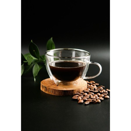 Glass mug with double walls Magistro "Duo", 190 ml-5