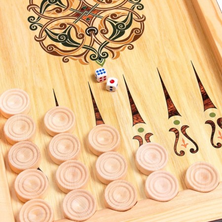 Medium backgammon "Russia" 50 × 50 cm-4
