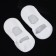 Socks for pedicure, silicone, with a strap, 18 × 9 cm, size l, color white