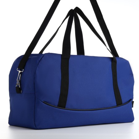 Sports bag, textura, average size, blue/white color-8