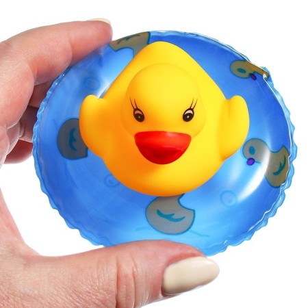 Toy Water Hill for playing the bathroom, designer, set on suction cups "Duck water park"-6